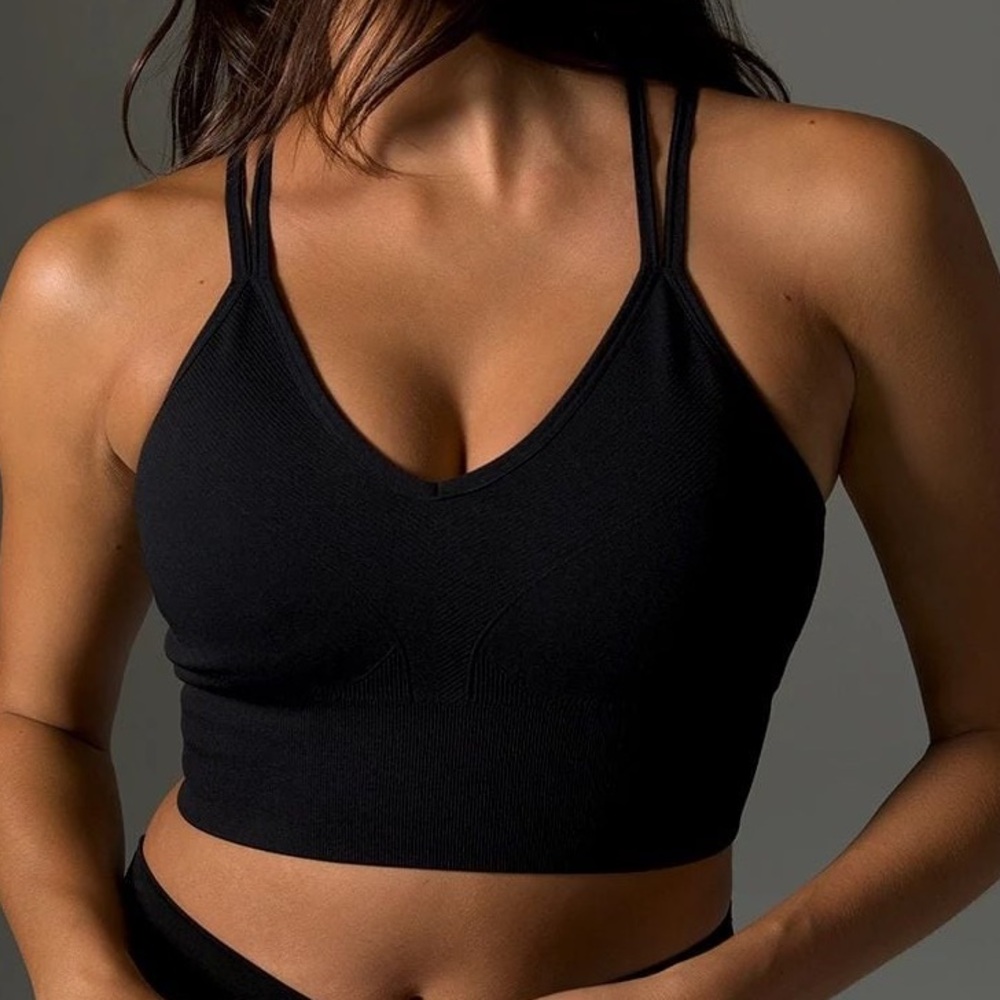 Soma Sport Seamless Strappy Back Size Small Black Wireless